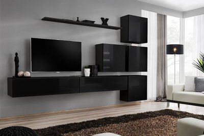 Мебельная стенка Switch IX / 26 ZZ SW 9;чорний/чорний глянець;