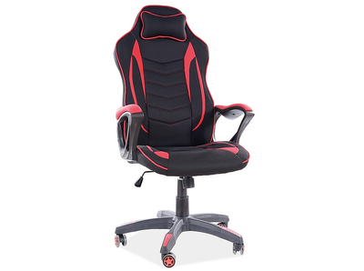 Офісне крісло ZENVO / OBRZENVOCCZ;чорний/червоний;