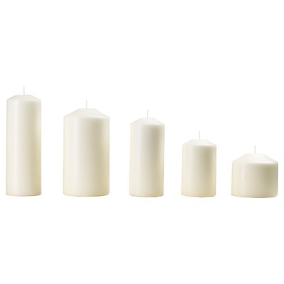 Набір свічок FENOMEN / 803.779.37;білий;віск;
