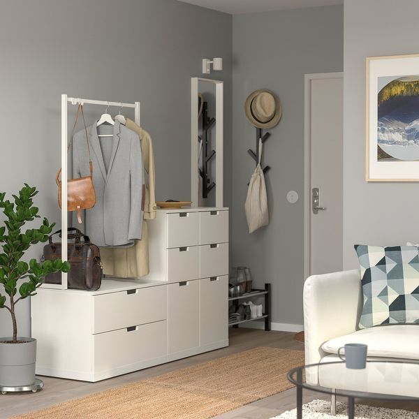 Комод, 8 ящиков, белый, 160x169 см NORDLI / 692.953.49 NORDLI магазин Glance Комод, 8 ящиков, белый, 160x169 см NORDLI / 692.953.49