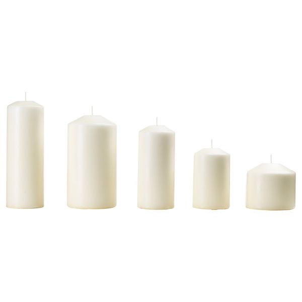 Набір свічок FENOMEN / 803.779.37;білий;віск;