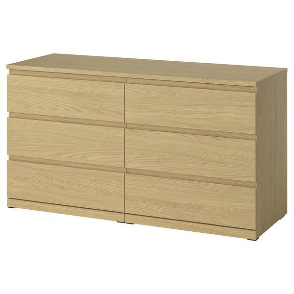 Комод, 6 шухляд, під дуб, 140x50x75 см STORKLINTA / 306.275.47 STORKLINTA магазин Glance Комод, 6 шухляд, під дуб, 140x50x75 см STORKLINTA / 306.275.47