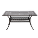 Алюминиевый стол HASTINGS античная бронза 150 x 90 x 73 см / ATO4089