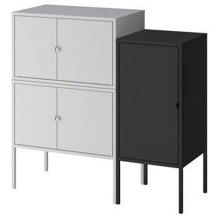 Шкаф-трансформер, серый/антрацитовый, 95x35x92 см LIXHULT / 093.883.65