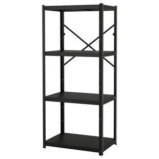 Книжный шкаф, черный, 85x55x190 см BROR / 596.194.05