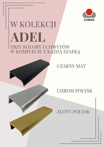 Тумба под умывальник с ящиками ADEL 60 см / ADEL BLACK 82-60-B-2S;чорний матовий;60; ADEL магазин Glance Тумба под умывальник с ящиками ADEL 60 см / ADEL BLACK 82-60-B-2S;чорний матовий;60;