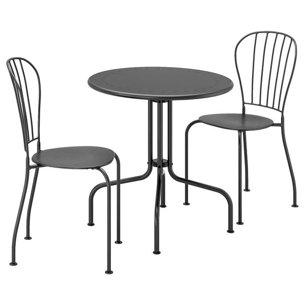 Стол и 2 стула LACKO / 498.984.35;сірий;