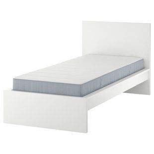 Кровать, белая/жесткая Vesteroy, 120x200 см MALM / 995.446.63