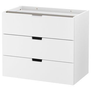 Модульний комод/3 шухляди, білий, 80x68 см NORDLI / 403.834.69