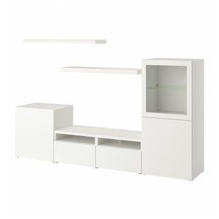 Тумба под телевизор, белая, 240x42x129 см BESTA/LACK / 293.986.84