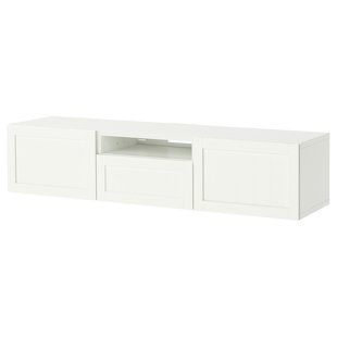 Тумба під телевізор, білий/Піпмакаре білий, 180x42x39 см BESTA / 996.114.88