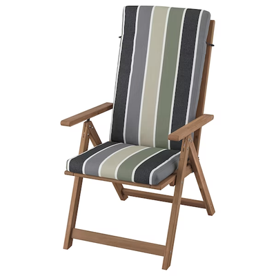 Садовый стул с регулируемой спинкой NAMMARO с подушкой / 195.351.96;