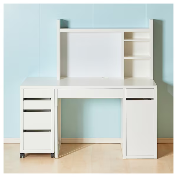 Настольная полка MICKE 105x65 см / 901.800.25;білий;