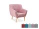 Кресло Nordic 1 / NORDIC1CABLO12;рожевий;тканина;