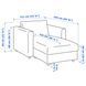 Шезлонг Lejde сіро-чорний VIMLE / 294.344.32