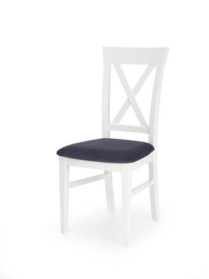 Кухонний стілець BERGAMO / V-PL-N-BERGAMO-BIAŁY;білий/темно-синій;