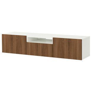 Тумба під телевізор, білий/горіх Лаппвікен, 180x42x39 см BESTA / 196.121.42