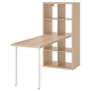 Письменный стол, белый/под дуб с белой тонировкой, 77x159x147 см KALLAX/LAGKAPTEN / 594.816.67