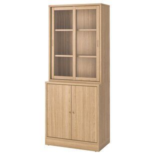 Комбінація розсувних скляних дверей, дубовий шпон/прозоре скло, 82x47x201 см TONSTAD / 395.150.55