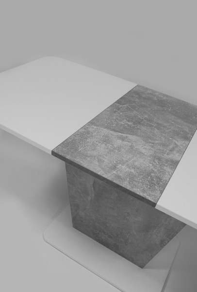 Кухонний стол COSMO / білий/сірий;