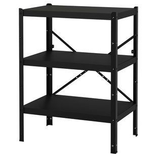 Книжный шкаф, черный, 85x55x110 см BROR / 392.726.55