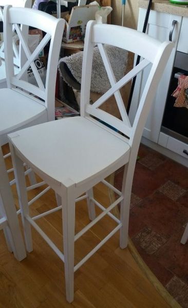 Барний стілець CD-964 / білий;Дерево;