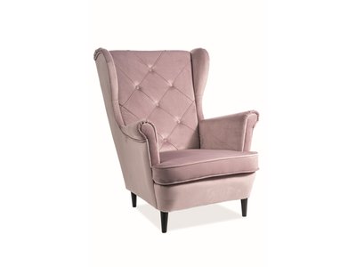 Кресло LADY / античний рожевий;оксамит;BLUVEL 52;