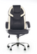 Офісне крісло BARTON / чорно-білий;екошкіра;