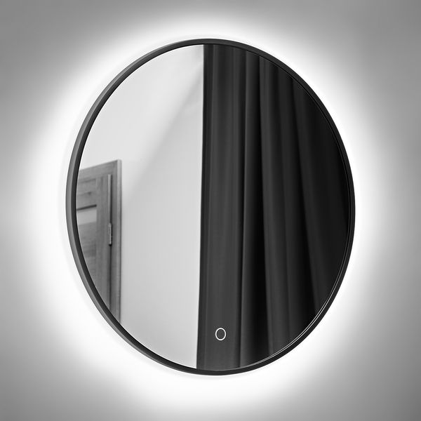 Зеркало LUNA / LUNA FI800 LED;чорний;80х80;