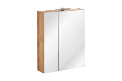 Шкафчик с зеркалом для ванной комнаты CAPRI / CAPRI OAK 842A;дуб;60;