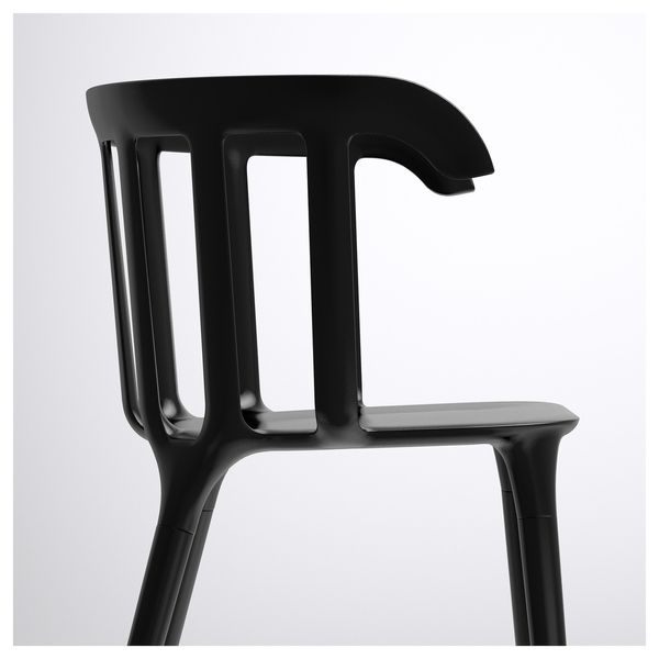 Кухонний стілець IKEA PS 2012 / 702.068.04;чорний;