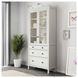 Шкаф-витрина с шухлядами HEMNES / 503.717.72;білий;