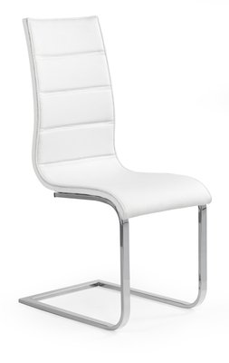 Кухонний стілець К104 / V-CH-K/104-KR-BIAŁY/BIAŁY-EKO;білий;