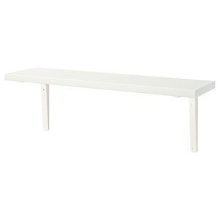 Полиця з кронштейном, біла, 80x20 см BERGSHULT/TOMTHULT / 794.183.21
