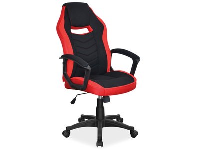 Офисное кресло CAMARO / OBRCAMAROCCZ;чорний/червоний;тканина;