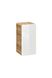 Шкафчик для ванной комнаты низкий ARUBA / ARUBA 810;дуб крафт/білий глянець;