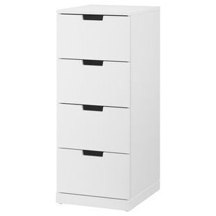 Комод, 4 шухляди, білий, 40x99 см NORDLI / 792.398.43