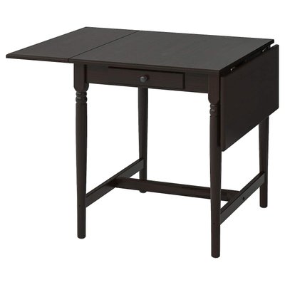 Стол с опущенной вершиной INGATORP / 404.231.06;чорно-коричневий;