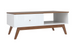 Журнальный столик Heda / S385-LAW1S-BI/MSZ/BIP;білий/модрина сибіу золото/білий глянець;