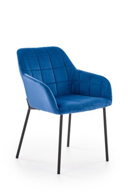 Кухонний стілець K305 / V-CH-K/305-KR-GRANATOWY;чорний/синій;