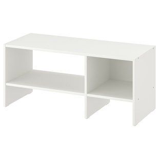 Тумба під телевізор, біла, 90x35x40 см BAGGEBO / 004.963.50