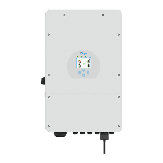 Гібридний інвертор Deye низьковольтний 10kW, 3Ф, 48V / SUN-10K-SG04LP3-EU;білий;