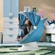 Поворотний чохол для сидіння, синій/акулячий IKEA PS LOMSK / 006.092.34