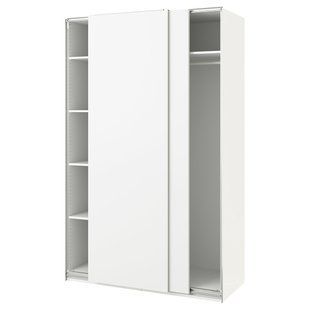 Шафа, білий/білий, 150x66x236 см PAX/HASVIK / 394.297.55