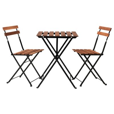 Стол и 2 стула TARNO / 698.984.15;темно-сірий/коричневий;