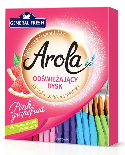 Дисковый освежитель для гардероба GENERAL FRESH Arola / Pink Grapefruit;