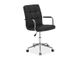 Офісний стілець Q-022 / OBRQ022C;чорний;екошкіра;