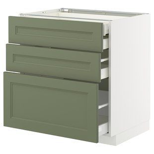Sz stj 3fr/2n/dw/w szu, белый/Аксстад серо-зеленый, 80x60 см METOD/MAXIMERA / 395.173.18