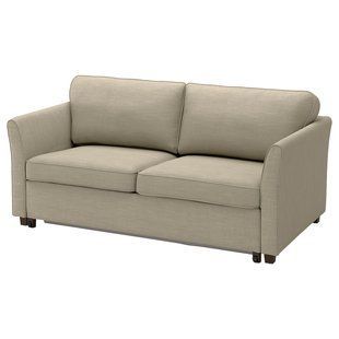 Двухместный раскладной диван Hemmesta серо-бежевого цвета EKHOLMA / 295.985.41