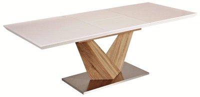 Кухонний стіл ALARAS / ALARAS1DS140;дуб сонома/білий;140(200)х85;